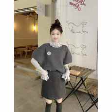 韩系高级感麻花圆领针织衫女秋冬季慵懒风内搭打底衫毛衣短款上衣