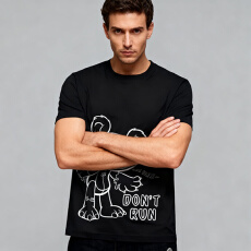 批发欧美跨境<b class='q'>夏</b>季男装新款短袖 3D数码印花个性图案休闲 男装短袖 T恤