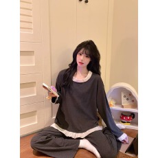 批发2026早春【编织系灵感】秋冬慵懒风<b class='q'>毛衣</b>款复古拼接针织上衣女