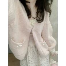 批发温柔糯糯2025新款秋冬<b class='q'>开衫</b>毛衣<b class='q'>针织</b>衫外套宽松慵懒风女