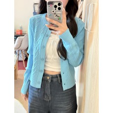 批发多巴胺玫红色针织<b class='q'>开衫</b><b class='q'>女</b>春季韩系甜美风减龄小众修身<b class='q'>毛衣</b>外套上衣