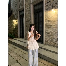 批发法式白色蕾丝无袖背心衬衫连衣裙子女夏季2026新款小个子气质<b class='q'>短裙</b>