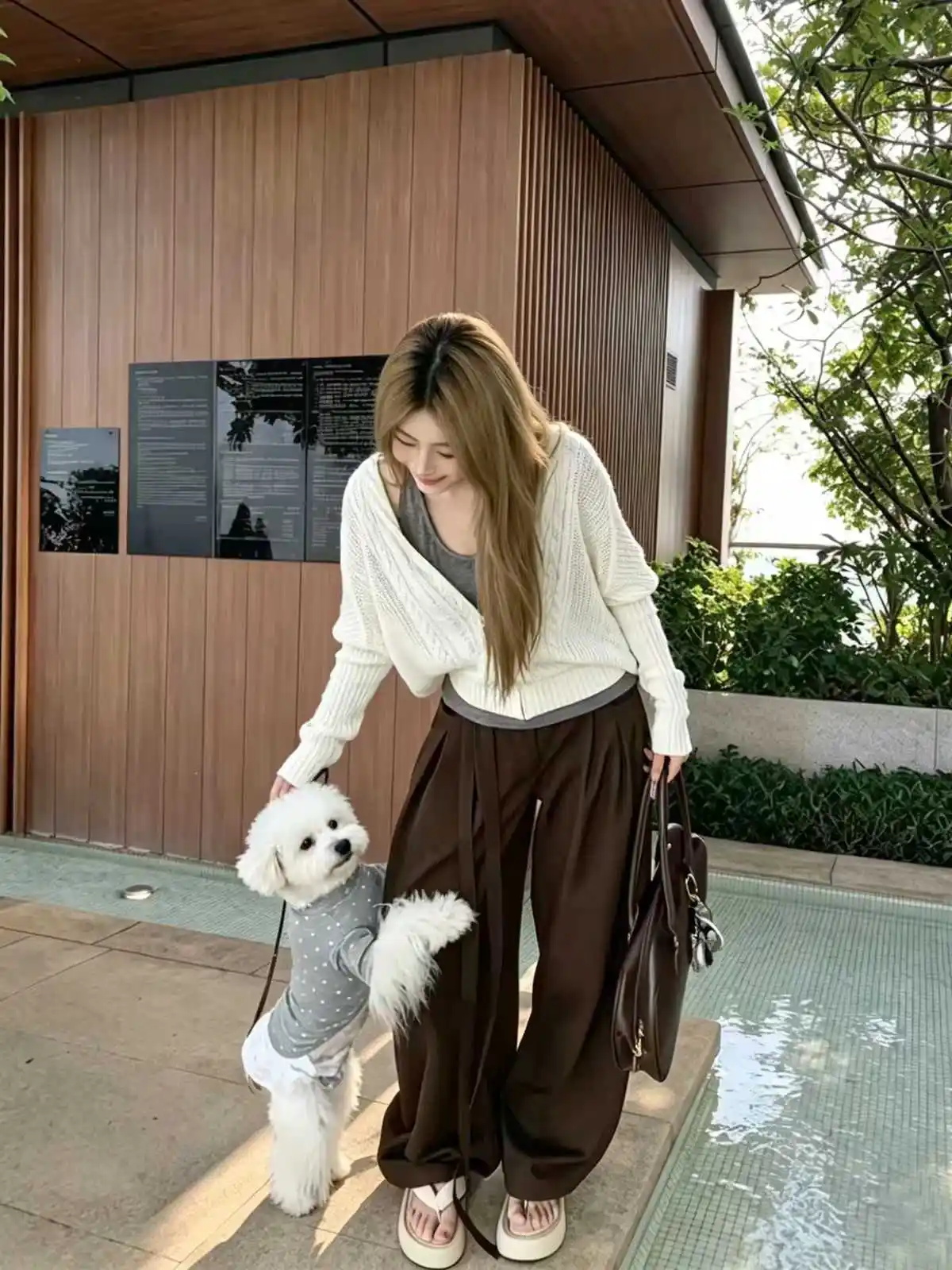 한국인기 배트윙 후드 니트 가디건 상세 이미지 2