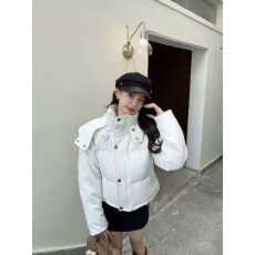 批发秋冬爆款重工刺绣字母连帽羽绒服