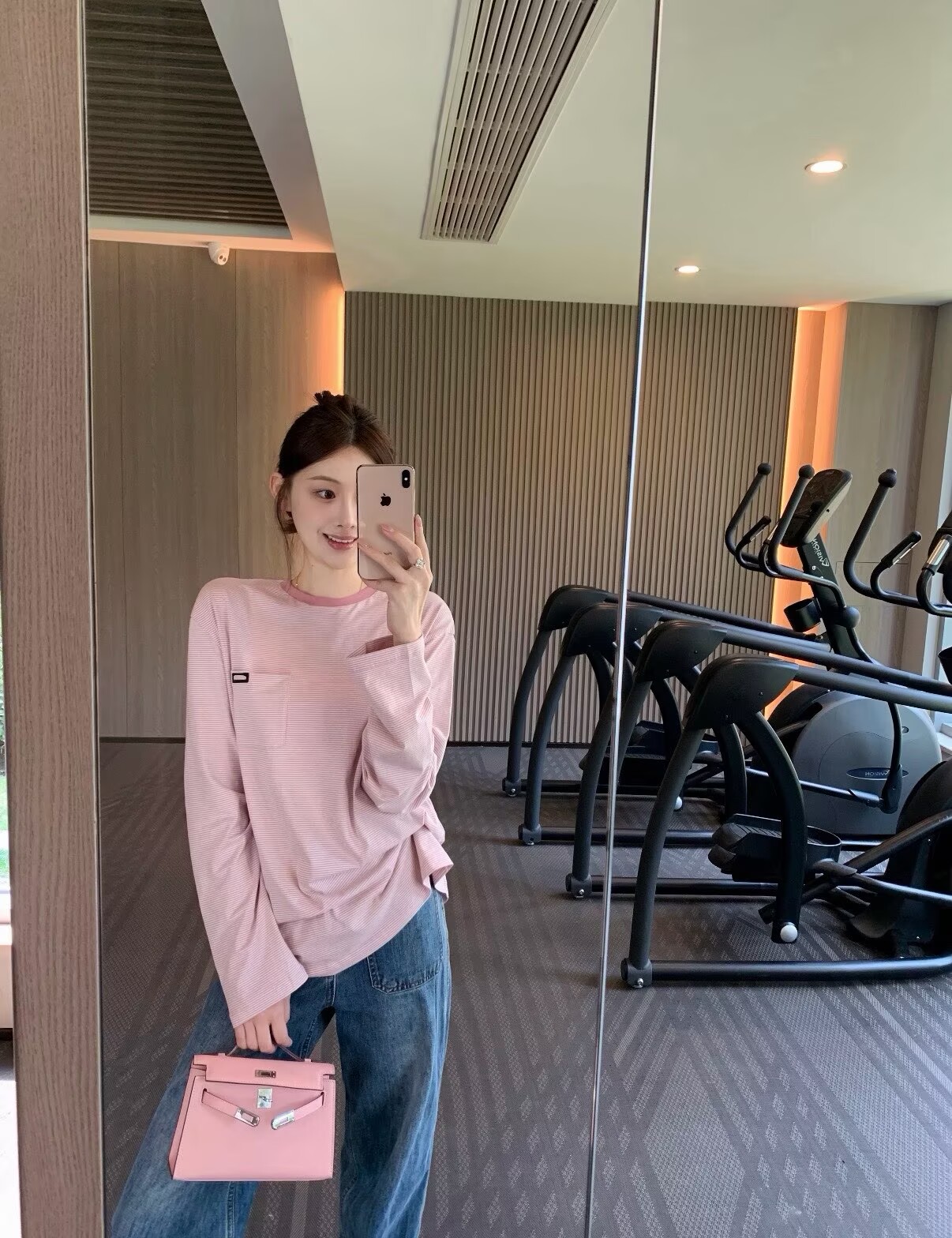 폭발 오류 부서 스트라이프 캐주얼 티셔츠