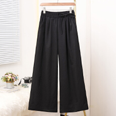 批发实拍2026春款<b class='q'>大码</b> 直筒西装阔腿裤女胖MM宽松休闲垂坠感拖地长裤