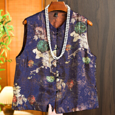 批发2026夏季国风新款中年<b class='q'>妈妈装</b>改良旗袍复古<b class='q'>时尚</b>人丝香云纱马甲