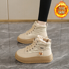 2025新款冬季加绒加厚雪地靴时尚高帮棉鞋货号