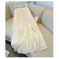 批发流苏镂空蛋糕半身<b class='q'>裙</b>女春夏2026新款休闲<b class='q'>伞</b><b class='q'>裙</b>垂感a字大摆百褶长<b class='q'>裙</b>