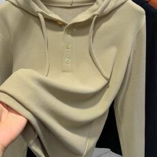 批发德绒保暖卫衣女秋冬季长袖连帽上衣<b class='q'>妈妈</b>装大码宽松纯色休闲外穿<b class='q'>t</b>