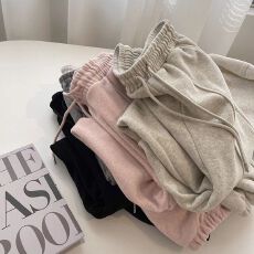 批发加绒加厚高腰显瘦<b class='q'>休闲</b>束脚卫裤女秋冬新款小个子百搭<b class='q'>运动</b>裤