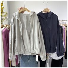 批发2026春夏薄款防晒薄款气质韩国东大门显瘦减龄百搭宽松连帽开衫