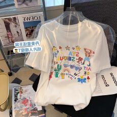 批发<b class='q'>韩国</b>短袖显瘦T恤女装夏季韩版潮学生百搭半袖上衣服