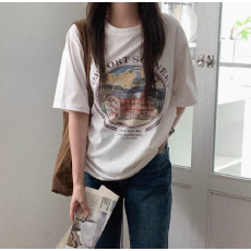 批发<b class='q'>韩国</b>短袖显瘦T恤女装夏季韩版潮学生百搭半袖上衣服