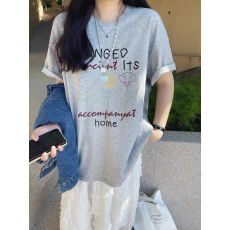 批发<b class='q'>韩国</b>短袖显瘦T恤女装夏季韩版潮学生百搭半袖上衣服