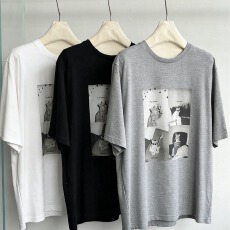 批发韩版<b class='q'>新款</b>宽松中长款<b class='q'>情侣</b><b class='q'>字母印花</b>下衣失踪短袖T恤上衣