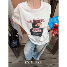 批发韩版<b class='q'>新款</b>宽松中长款<b class='q'>情侣</b><b class='q'>字母印花</b>下衣失踪短袖T恤上衣