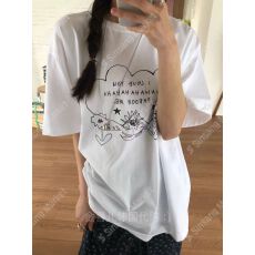 批发韩版<b class='q'>新款</b>宽松中长款<b class='q'>情侣</b><b class='q'>字母印花</b>下衣失踪短袖T恤上衣