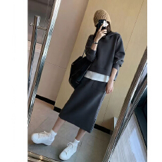 批发欧洲站时尚休闲套装女2026年春秋冬<b class='q'>新款</b>高级感时尚半裙卫衣两件套