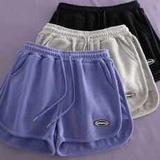 批发6535米呢运动<b class='q'>短裤</b>女夏季休闲运动<b class='q'>短裤</b>女宽松口袋<b class='q'>短裤</b>