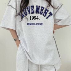 批发休闲减龄短袖短裤时尚盐系两件套套装女2026年新款