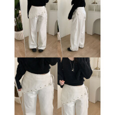 批发显瘦<b class='q'>百搭</b>直筒休闲显瘦高腰裙帘休闲牛仔裤女裤长裤