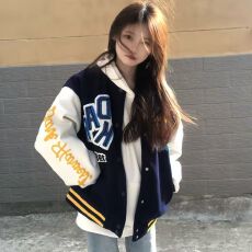 批发早秋季韩版oversize卫衣运动外套潮ins女秋冬2026新款棒球服外套
