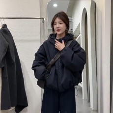批发美式羽绒棉服女短款<b class='q'>外套</b>冬季2025新款韩版百搭小个子工装棉服<b class='q'>上衣</b>
