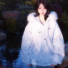 批发<b class='q'>明星</b><b class='q'>同款</b>大毛领派克羽绒棉服女2026新款冬季加厚工装棉袄外套棉衣