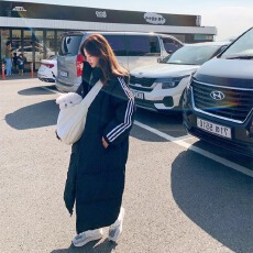 有大货 直接上架 羽绒服女2025新款冬棉服韩系甜美中长棉衣面包服