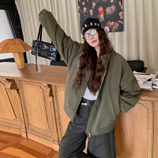 批发情侣新款美式高街复古飞行员夹克秋冬季夹棉<b class='q'>棒球</b><b class='q'>服外套</b>棉衣女潮