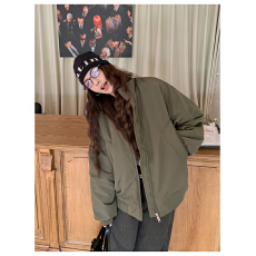 批发<b class='q'>情侣</b><b class='q'>新款</b>美式高街复古飞行员夹克秋冬季夹棉棒球服外套棉衣女潮