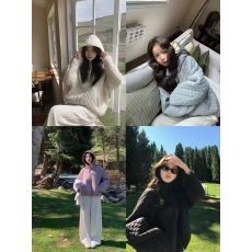 批发张<b class='q'>贝贝</b>轻薄泡芙菱格连帽棉服宽松显瘦保暖韩系ins风学生棉衣外套