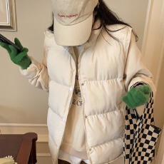 批发A7seven冬季新款羽绒棉马甲女<b class='q'>潮流</b><b class='q'>时尚</b>宽松坎肩背心外穿马夹外套