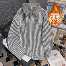 批发<b class='q'>实拍</b><b class='q'>大码</b><b class='q'>女装</b>复合真超480克卫衣女冬季加绒新款鱼骨纹POLO领上衣