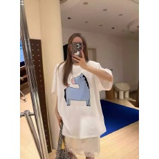 批发韩系纯棉2026夏季<b class='q'>新款</b>bm港味宽松百搭上衣chic卡通印花短袖T恤女