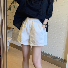 批发纯棉短<b class='q'>裤</b>女夏季薄款松紧腰宽松小个子a字显瘦休闲阔腿<b class='q'>裤</b>子ins潮女