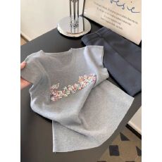 批发修身显瘦灰色短袖打底2026夏季新款坎肩针织衫马甲上衣背心