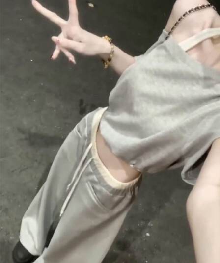 여름 학원 스타일 몸매 가꾸기 행침 목 맨위 펌프 로프 와이드 레그 팬츠 디자인 chic 다용도 작은 대중 빅 사이즈 에이즈 환자 여성 세트