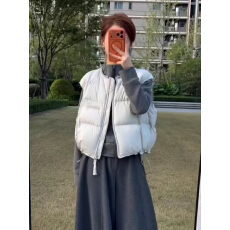 批发ins韩版<b class='q'>马甲</b>女短款背心秋冬新款2026宽松高级感小个子坎肩棉服女