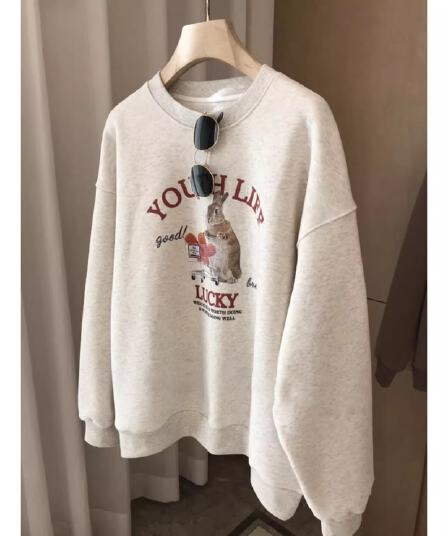 2026 새로운 가을 겨울철 oversize 후드티 여성 ins 한국 스타일 루즈핏 bf 작은 대중 캐주얼 재킷 트렌디 후드티