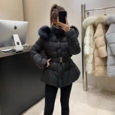 批发韩系温柔风毛领收腰面包服羽绒棉衣冬季外套厚棉袄新款<b class='q'>韩版</b>棉服女