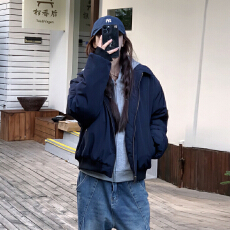 批发2026超好看美式高街复古飞行员夹克秋冬季夹棉<b class='q'>棒球</b><b class='q'>服外套</b>棉衣女潮