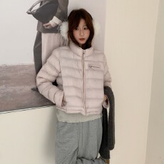 批发巨好看轻薄<b class='q'>短款</b>羽绒服女冬季2026新款时尚小个子黑色立领保暖外套