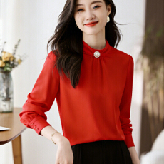 批发实拍春秋装<b class='q'>女</b>装仿<b class='q'>真丝</b>缎面套头雪纺<b class='q'>衫</b><b class='q'>上衣</b>衬衫<b class='q'>女</b>小衫<b class='q'>女</b>打底衫