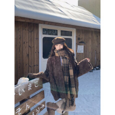 批发实拍实价仿花狐貂氛围感环保皮草一体外套加厚百搭时尚