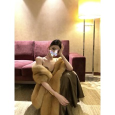 miu系秋冬百搭仿狐狸毛围巾旗袍礼服外搭披肩环保皮草毛绒外披