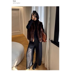 静奢极简｜立领无袖毛毛外套女秋冬保暖复古高级感马甲