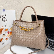 批发外贸跨境2026新款编织料手拎包高级感大容量手提单肩斜挎包编织包