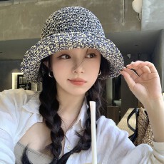 批发草帽女士夏季2026新款遮阳防晒太阳帽海边度假盆帽沙滩草编渔夫帽